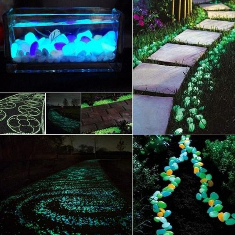 Glowing Garden Magic: Luminous Pebbles for Outdoor Decor and Aquariums