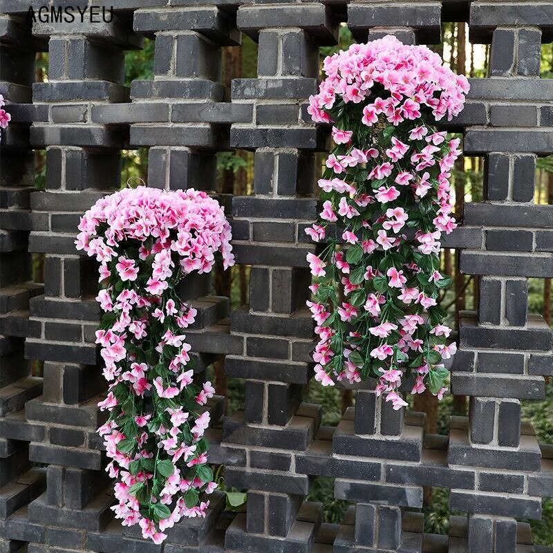 Artificial Ivy with Vibrant Flowers