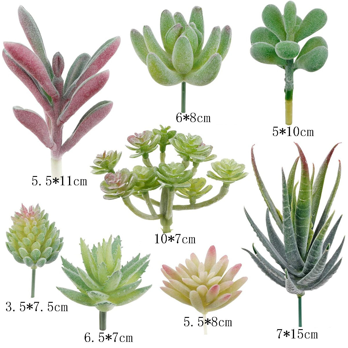 16pcs Artificial Succulent Plants