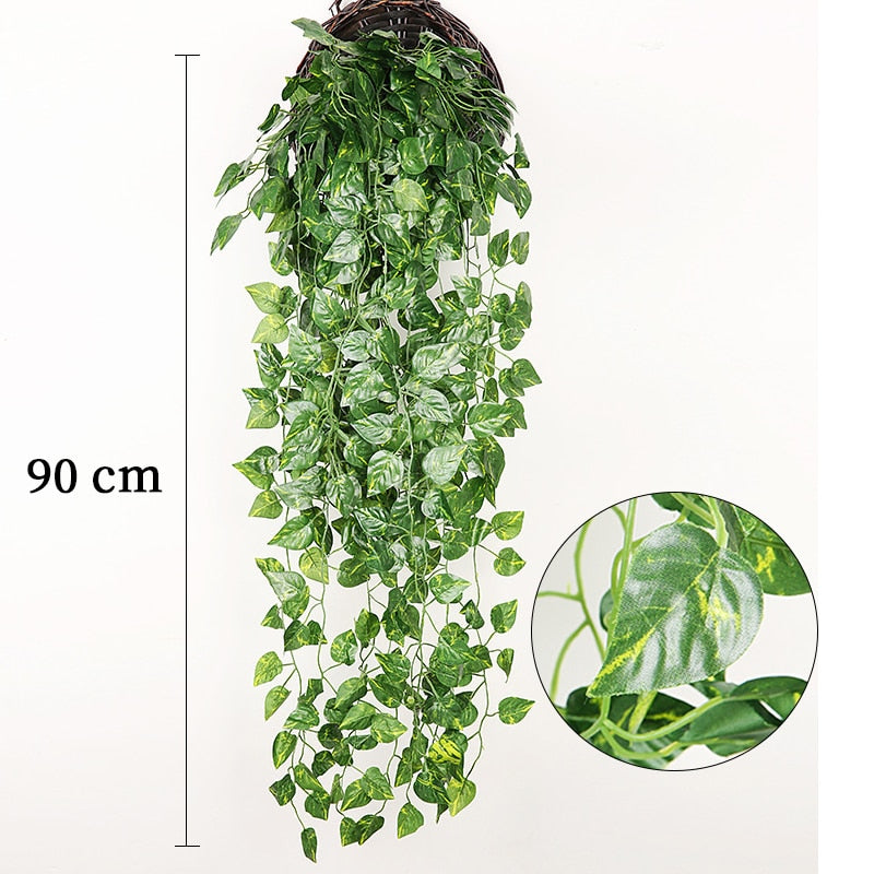 Hanging Artificial Ivy With or Without Flowers