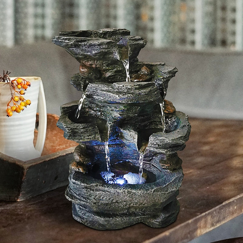 Create a Serene Oasis with Our Decorative Water Fountain for Your Garden and Office