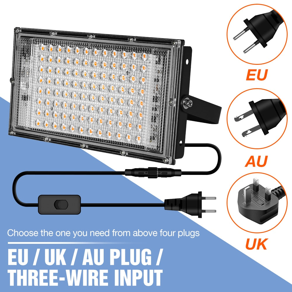 Revolutionize Your Indoor Garden with Our High-Performance Full Spectrum LED Grow Lights: Available in 25W, 50W, 100W, and 200W - Backed by 3-Year Warranty!