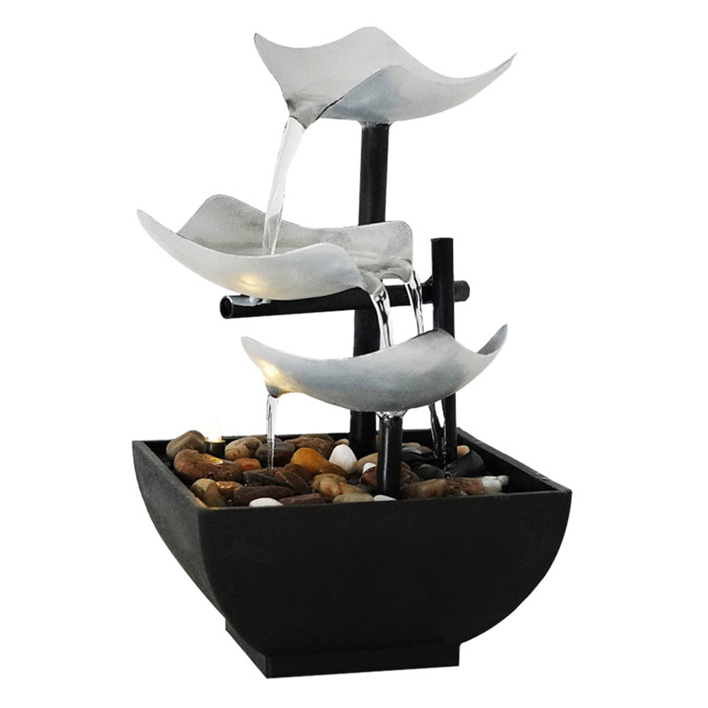 Cascading Serenity: Elevate Your Space with a 3-Tier Decorative Water Fountain