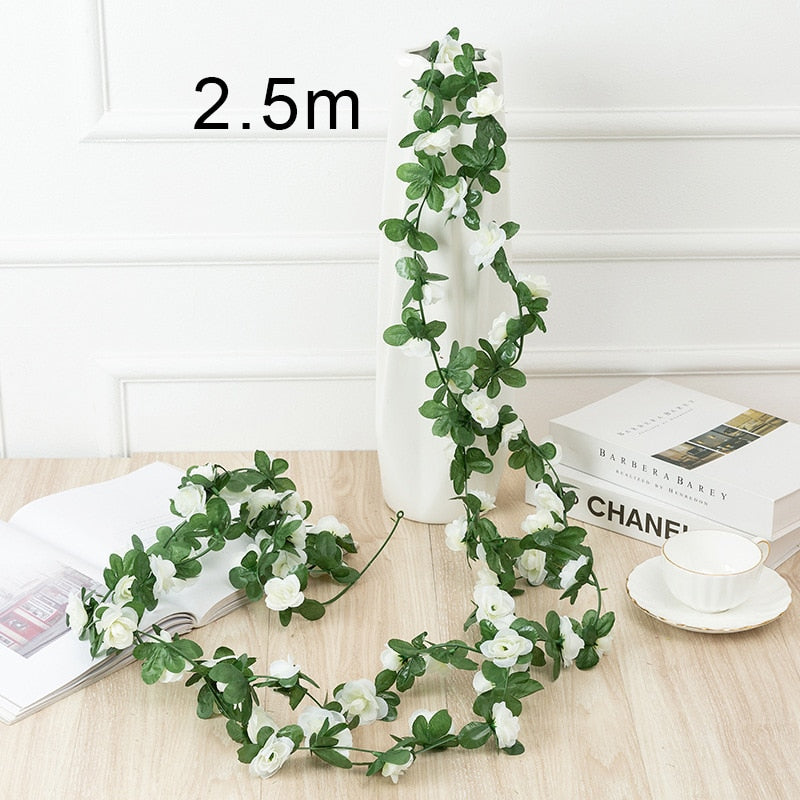 Hanging Artificial Ivy With or Without Flowers