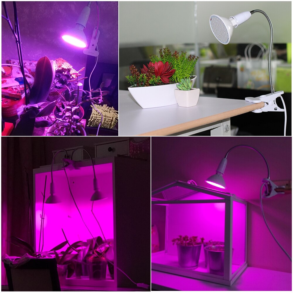 Enhance Your Indoor Gardening with Full Spectrum LED Grow Light Clip-On Lamps