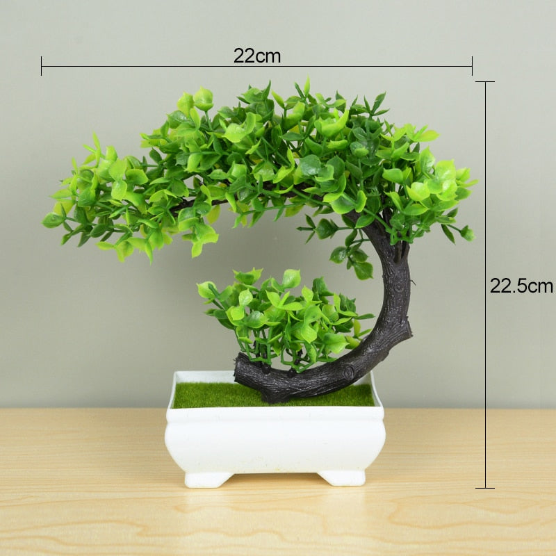 Artificial bonsai plants with pots included