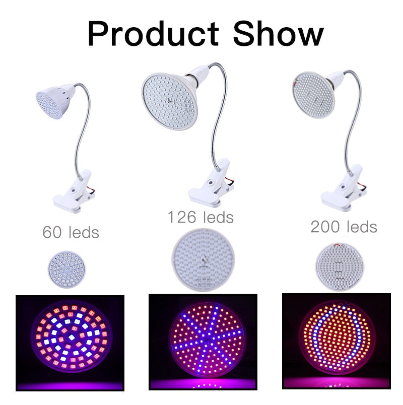 Flexible Gooseneck LED Grow Light: Full Spectrum, Dual Lamps, Expandable Bulbs with 3-Year Warranty