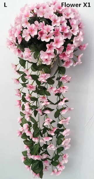 Artificial Ivy with Vibrant Flowers