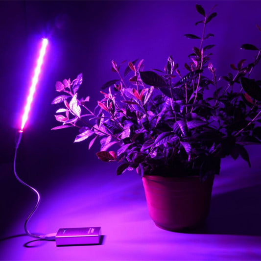 Illuminate Your Desktop Garden with Our 2.5W/14LED Full Spectrum Grow Light Bar - Flexible Design and 2-Year Warranty Included!