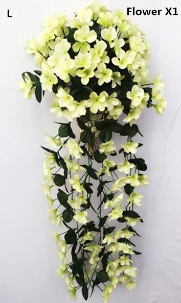 Artificial Ivy with Vibrant Flowers