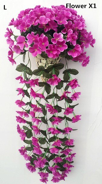 Artificial Ivy with Vibrant Flowers