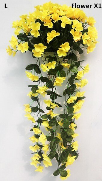 Artificial Ivy with Vibrant Flowers