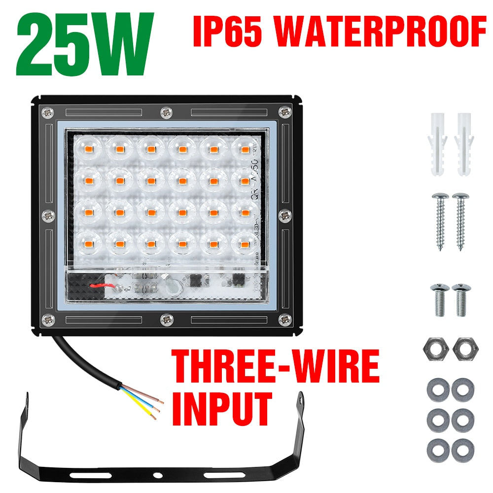 Revolutionize Your Indoor Garden with Our High-Performance Full Spectrum LED Grow Lights: Available in 25W, 50W, 100W, and 200W - Backed by 3-Year Warranty!