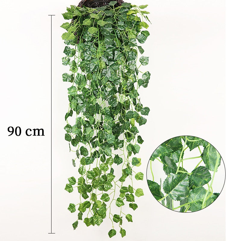 Hanging Artificial Ivy With or Without Flowers