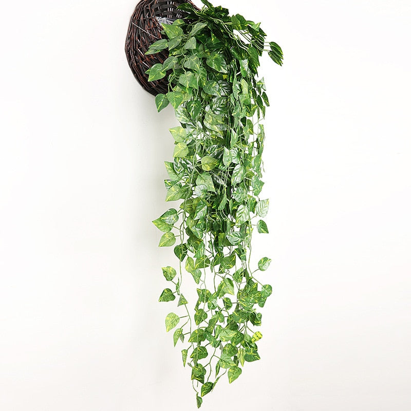 Hanging Artificial Ivy With or Without Flowers