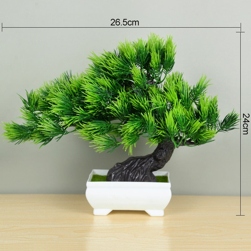 Artificial bonsai plants with pots included