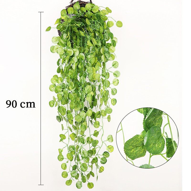 Hanging Artificial Ivy With or Without Flowers