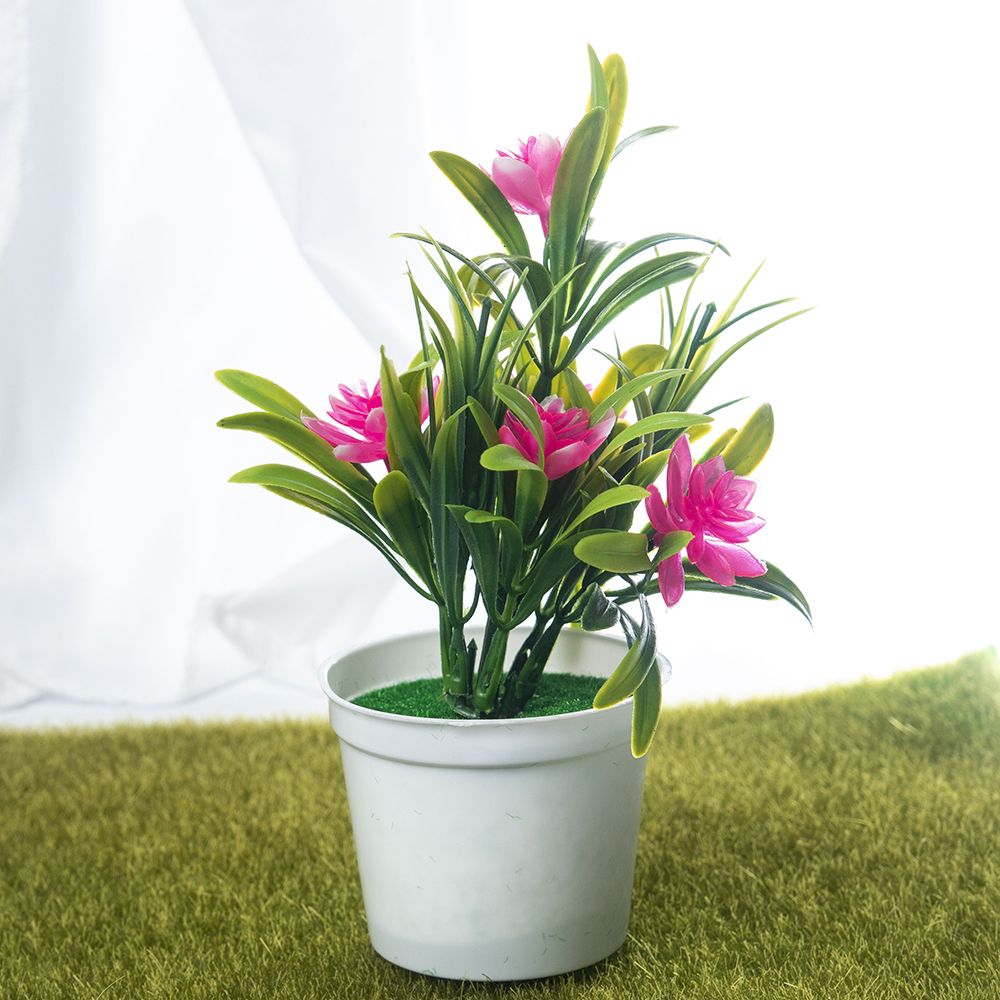 Artificial Potted Flowers And Plants With Pot Included