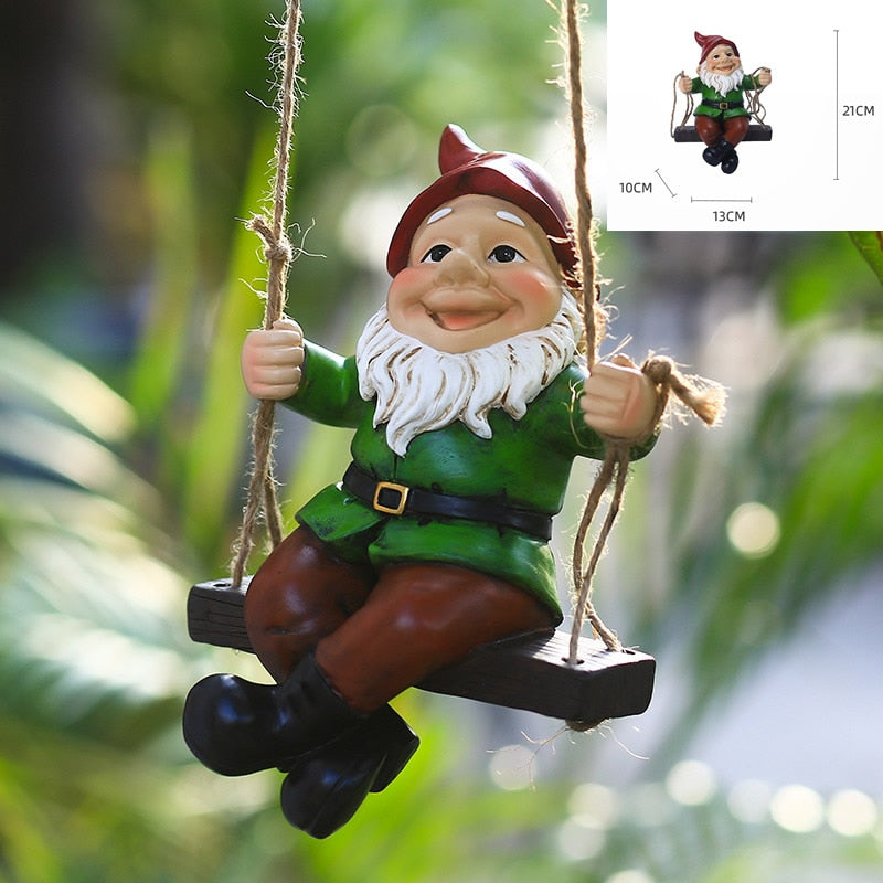 Charming Resin Animal Statues for Your Garden: Hang Cute Frogs, Cats, Dogs, and Even Santa Claus from Your Trees!