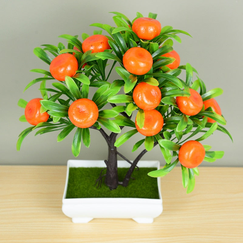 Artificial bonsai plants with pots included