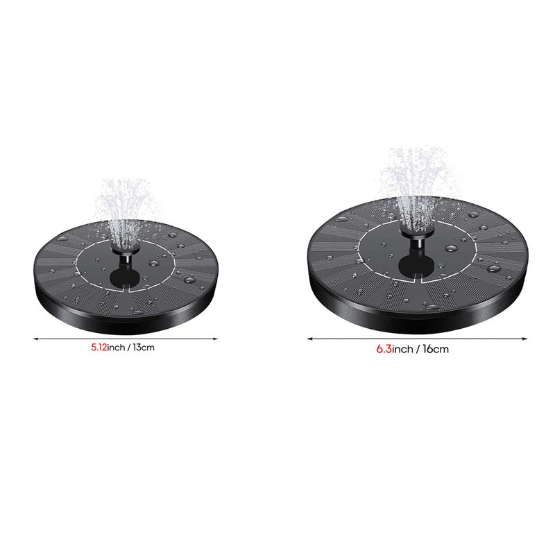 The Floating Solar Fountain for Your Garden