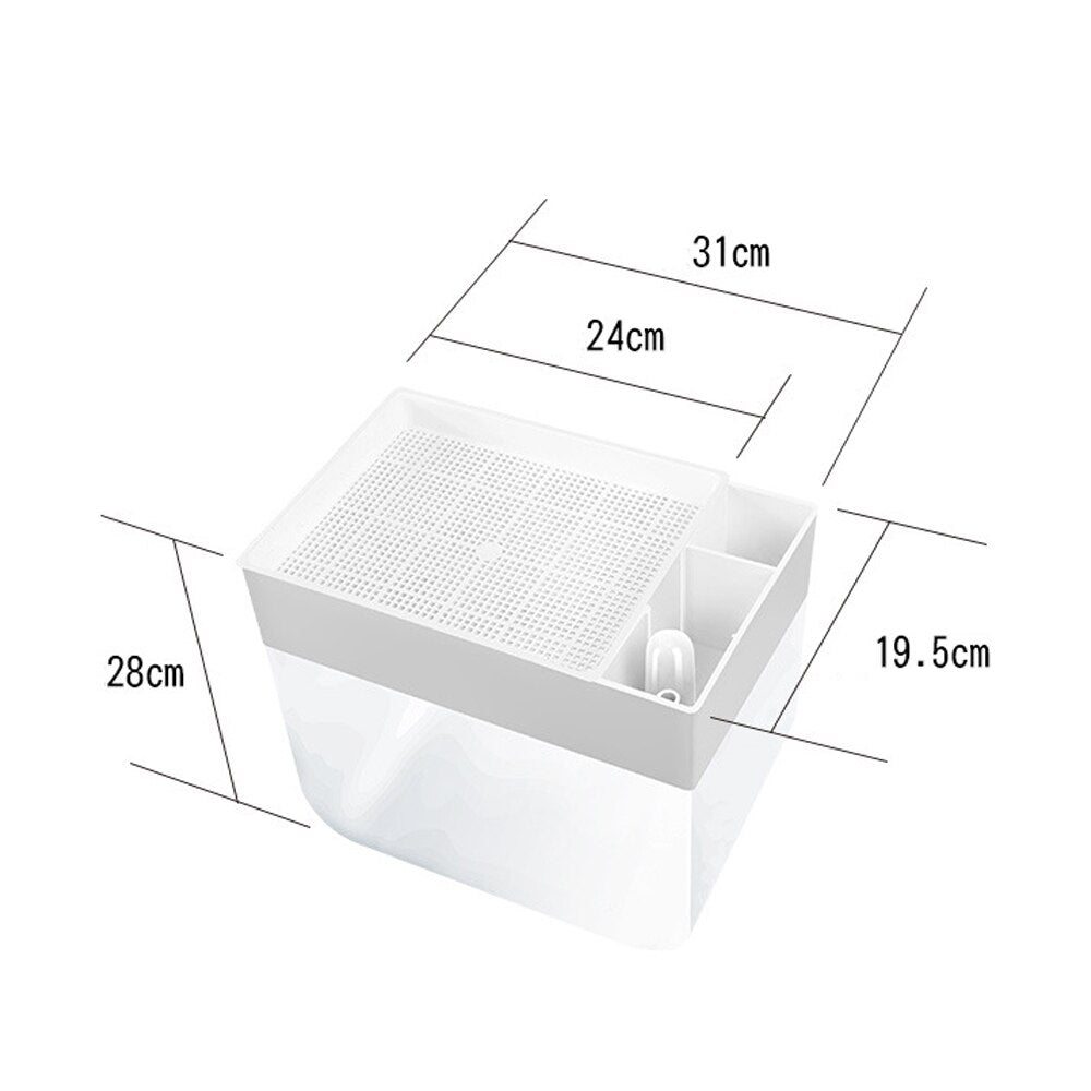 Compact Aquaponic Gardening System with 8 Liter Tank - Grow Fresh Produce at Home!