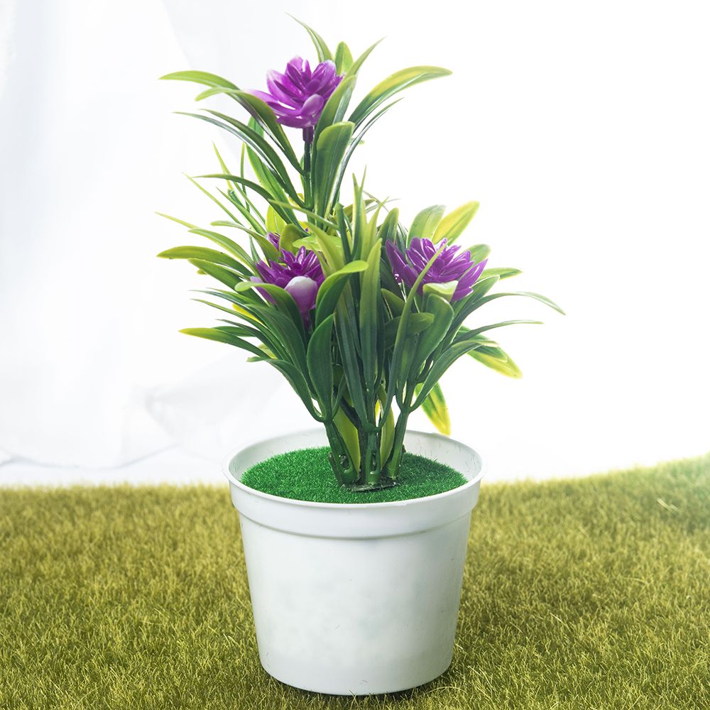 Artificial Potted Flowers And Plants With Pot Included