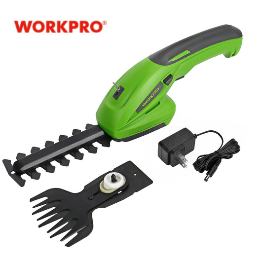 Versatile Hedge Trimming with Rechargeable Power: Electric Trimmer with Two Blade Sizes and Anti-Slip Grip