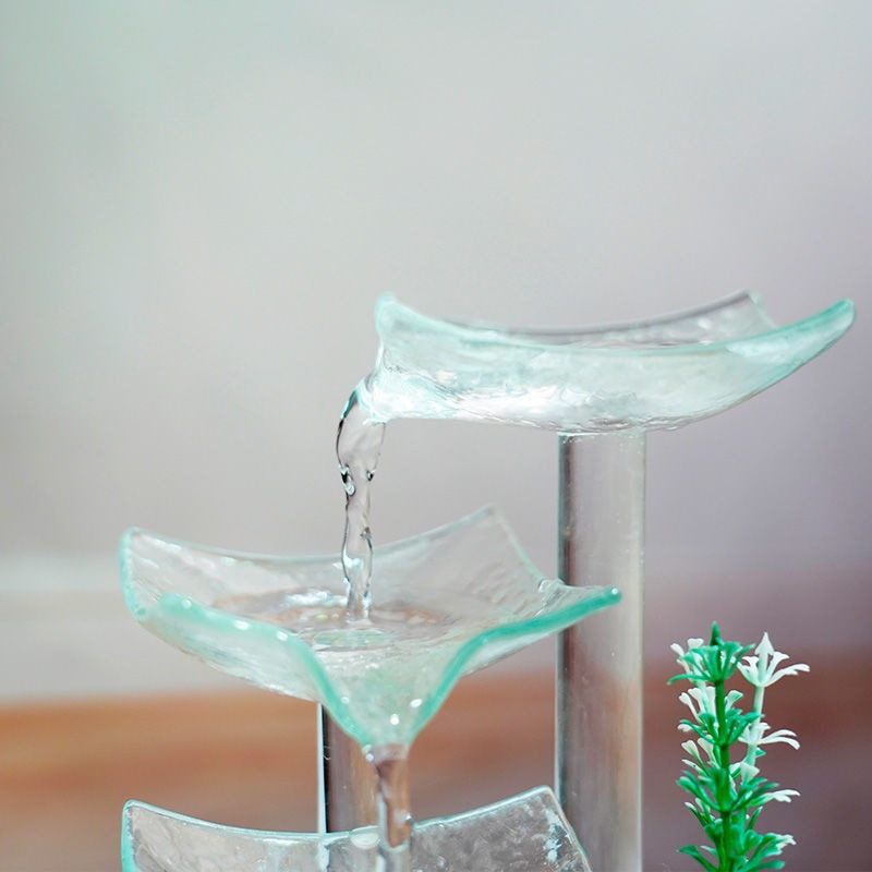 Get Mesmerized by the Flow: 3-Tier Waterfall Fountain and Glass Pitcher Pouring Options