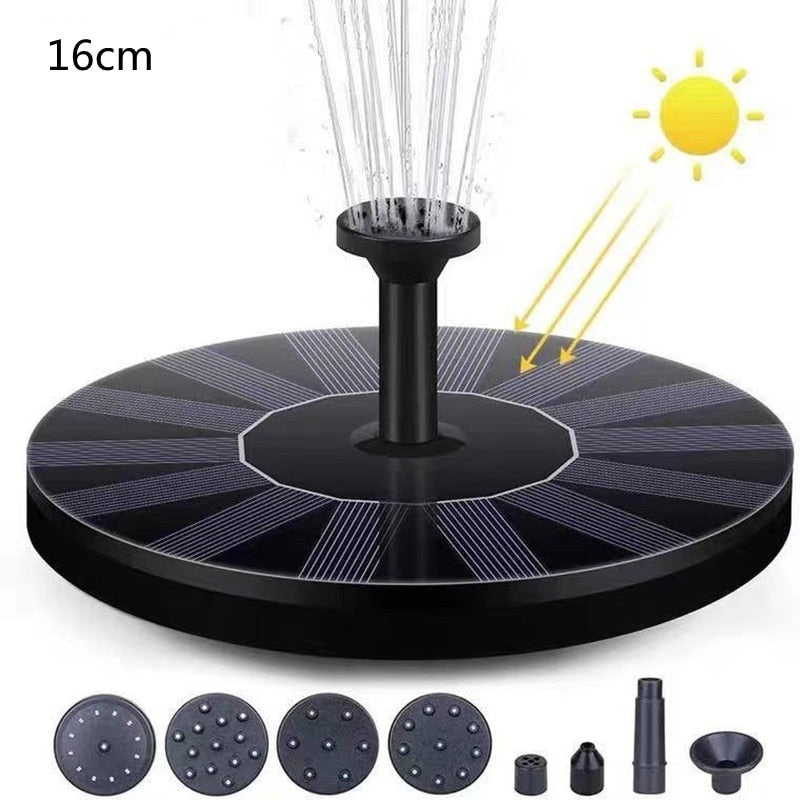 The Floating Solar Fountain for Your Garden